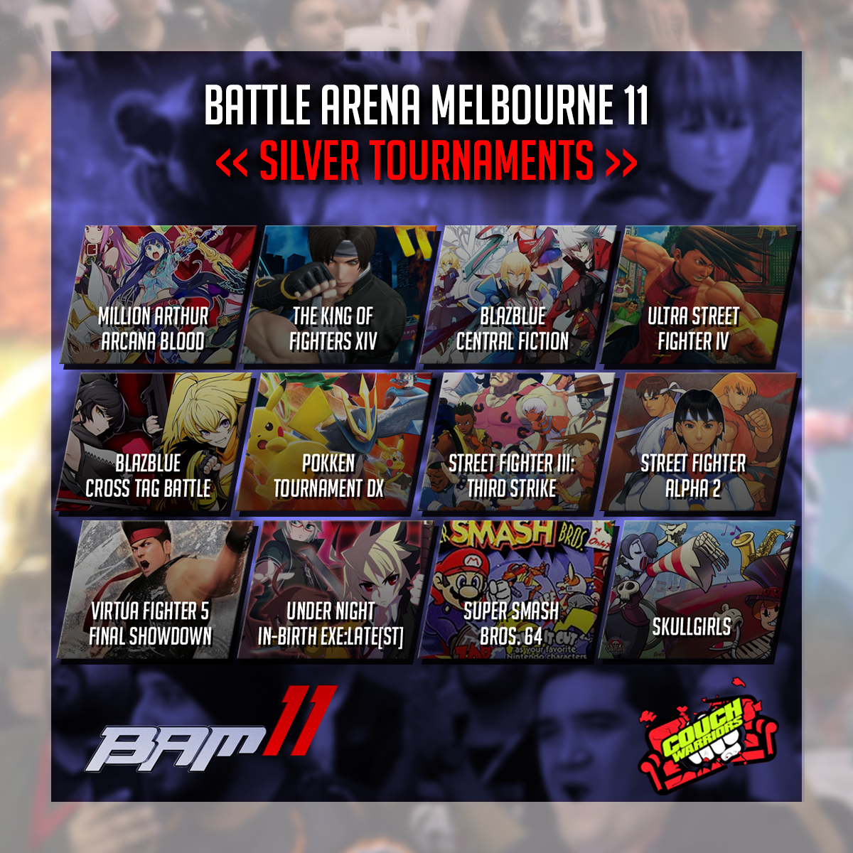 Bam11 Tournament List Couchwarriors